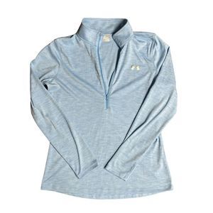 Under Armour blue 1/4 zip long sleeve size large